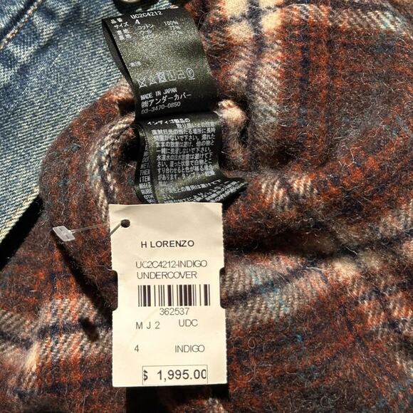 Undercover $1,995 hand beaded denim jacket ghost hand 23AW - Picture 7 of 7